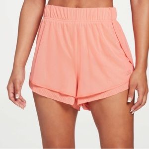 Calia women’s mixed mesh high rise performance short 2” inseam in coral size XXS